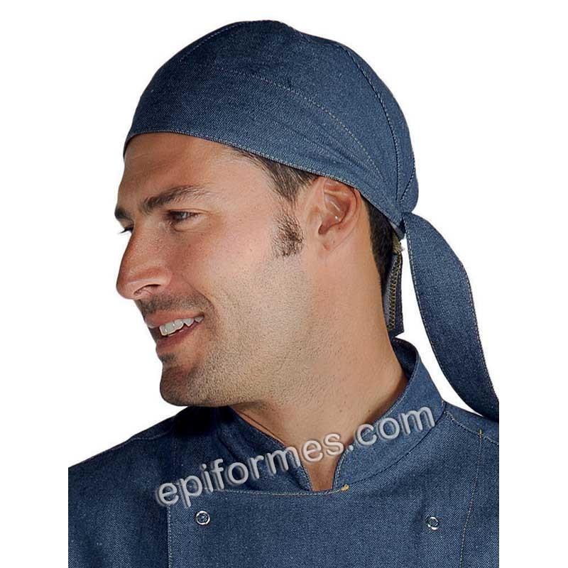 Bandana  cocinero tejana azul