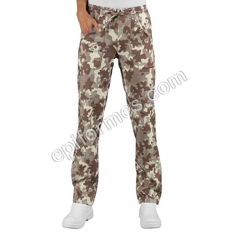 Pantalón  cocinero camuflaje 