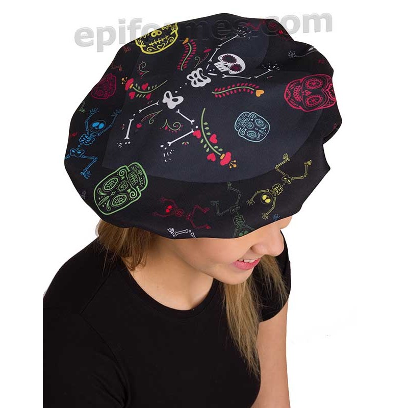 Gorro chef de cocina esqueletos