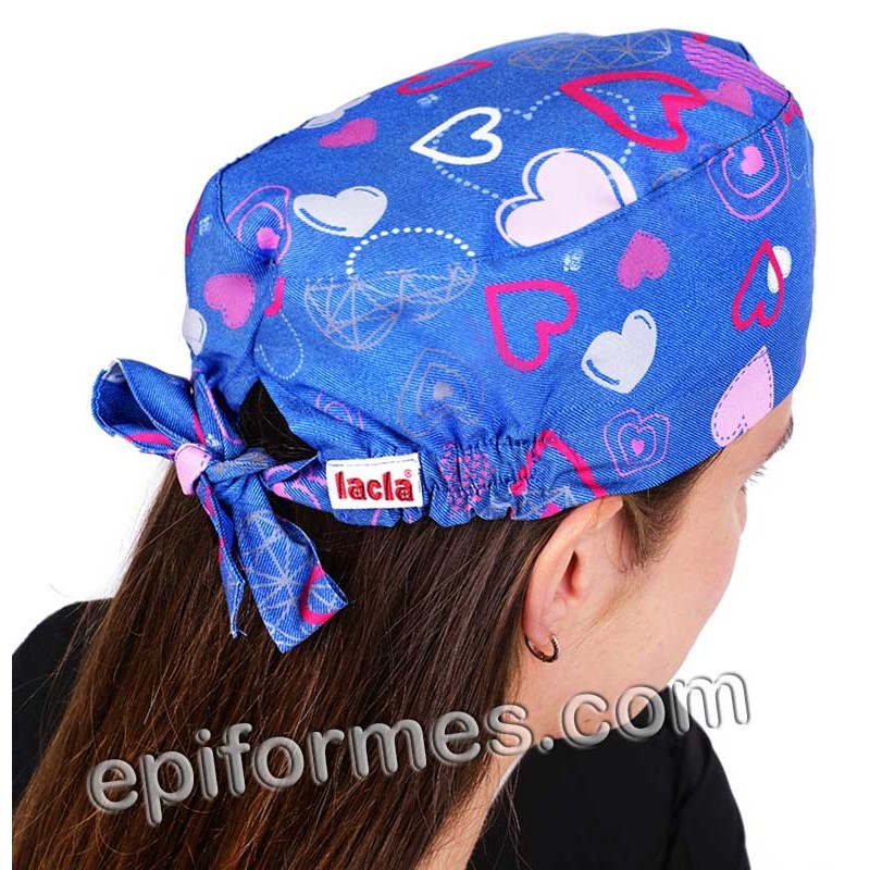 Gorro cirujano corazones