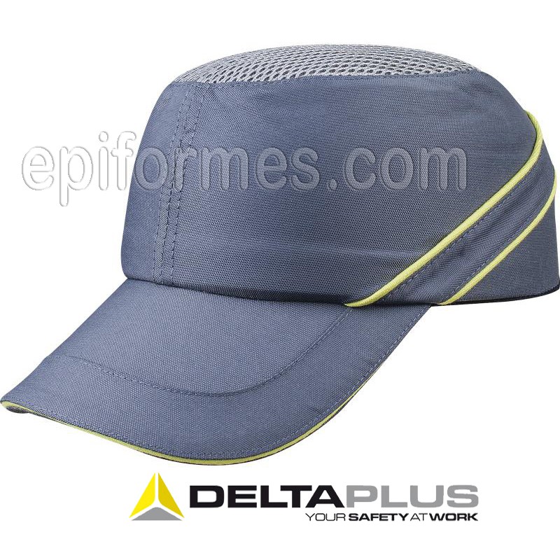 Gorra antichoque Gris/amarillo