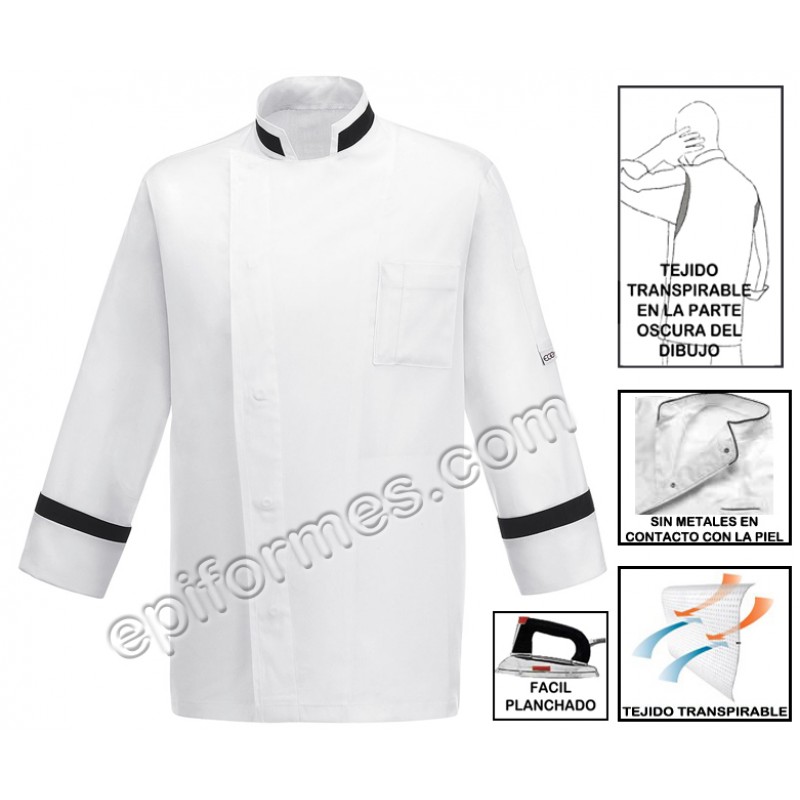 Chaqueta cocina Square Neck