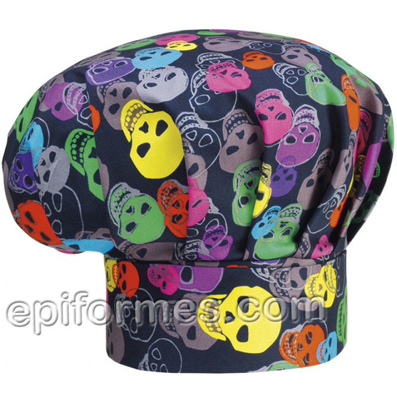 Gorro  chef de calaveras 