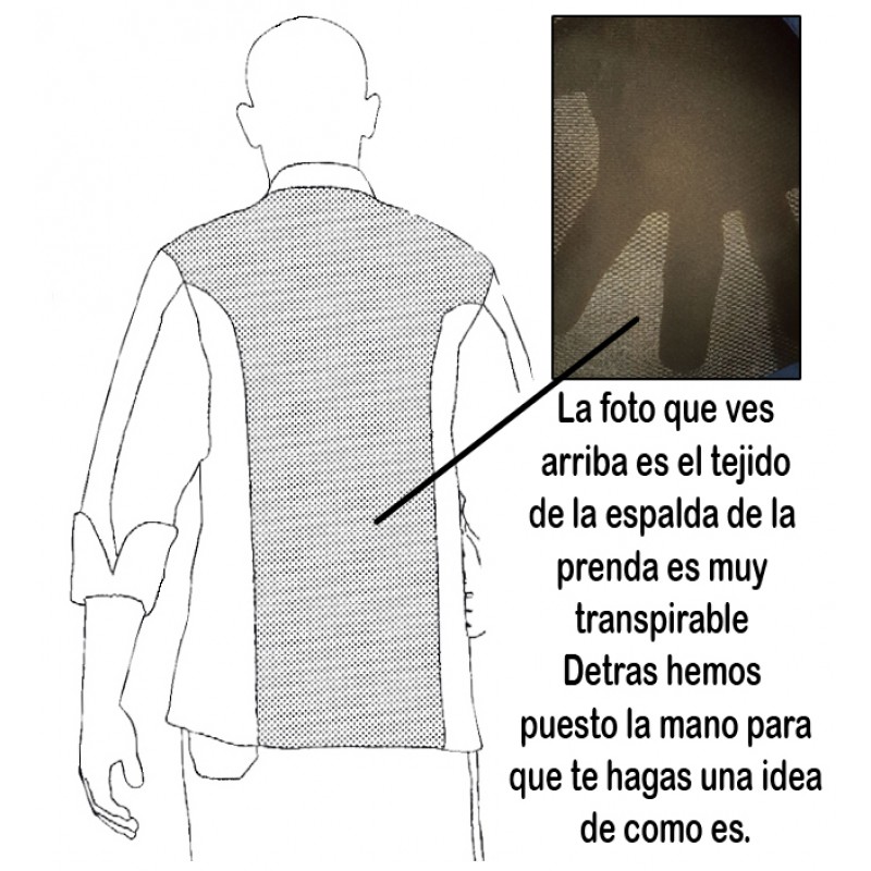 Chaqueta cocina Estampada Llamas