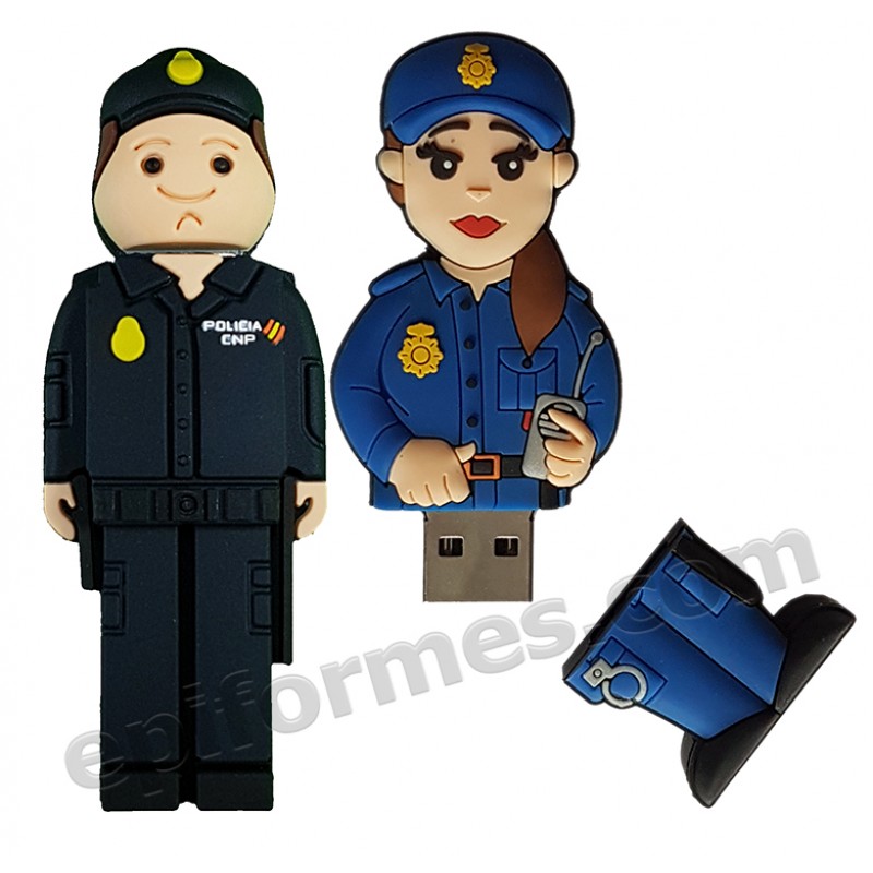Memoria USB de policía naconal 8Gb