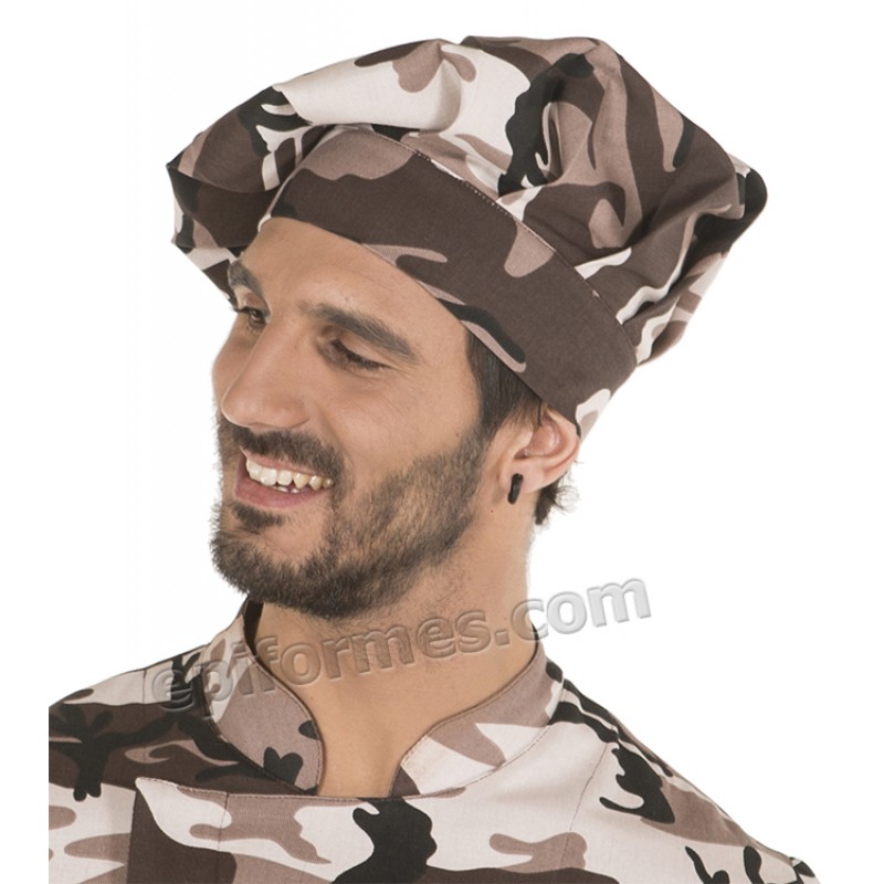 Chaqueta cocinero estampado camuflage