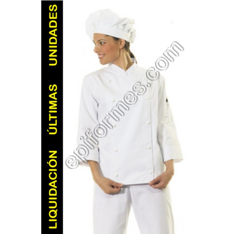 Chaqueta cocinera blanca