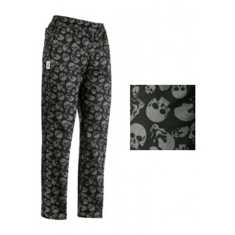 Pantalon cocinero Skull