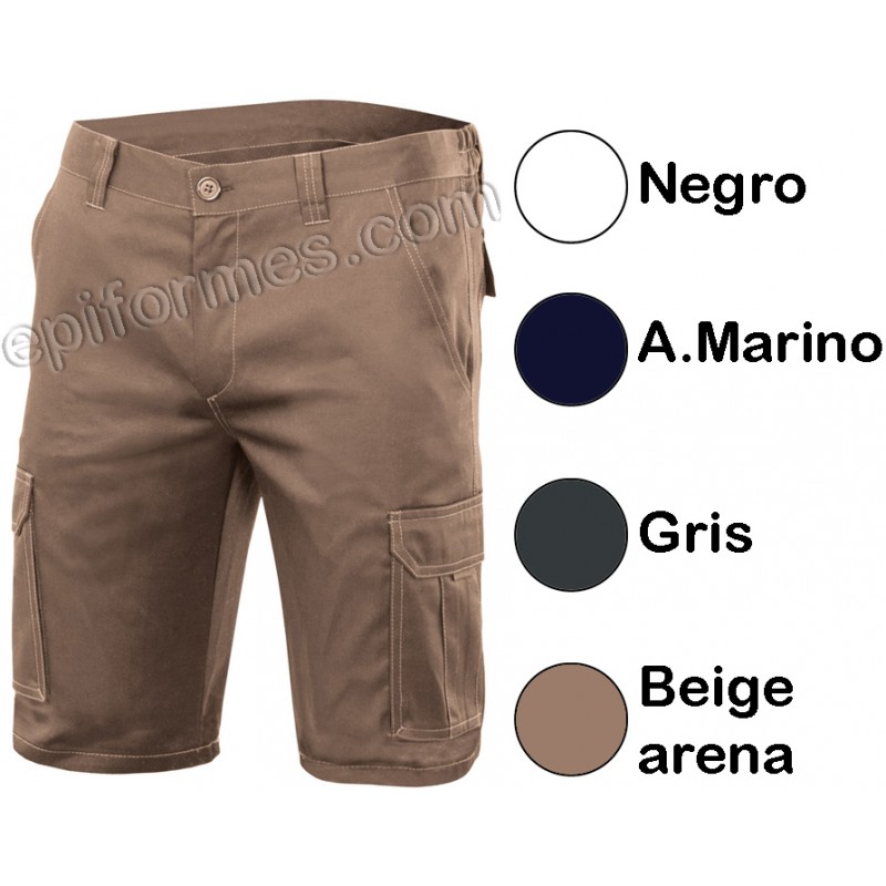 Bermudas multibolsillo strech (Elástica)