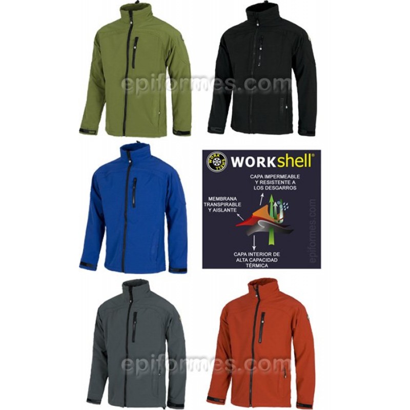 Cazadora Workshell En 5 Colores