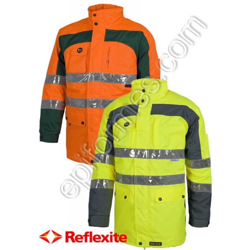 Parka De Alta Visibilidad Con Reflexite