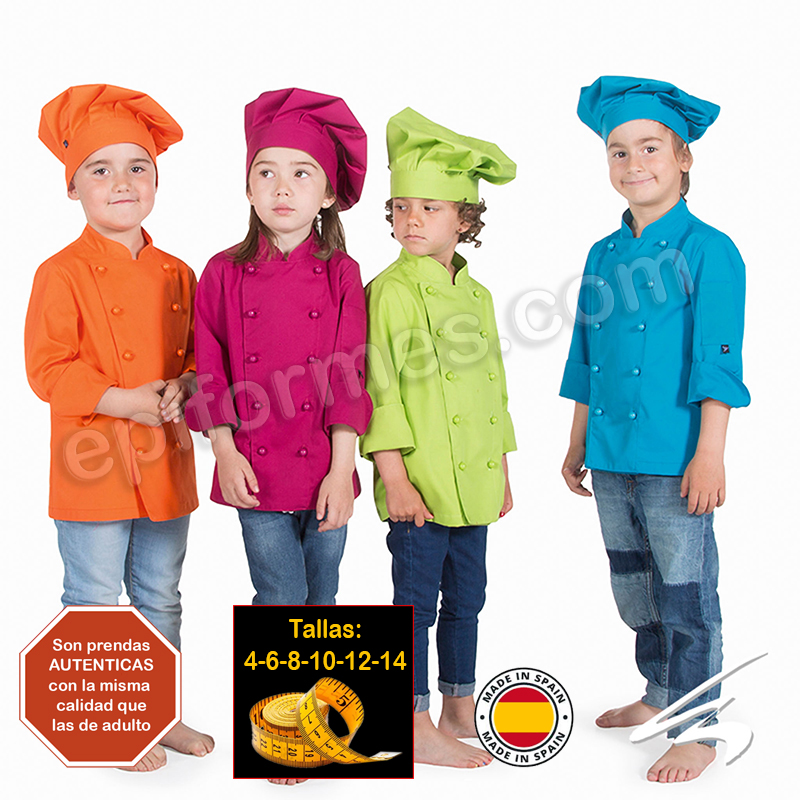 Ropa cocinero niños