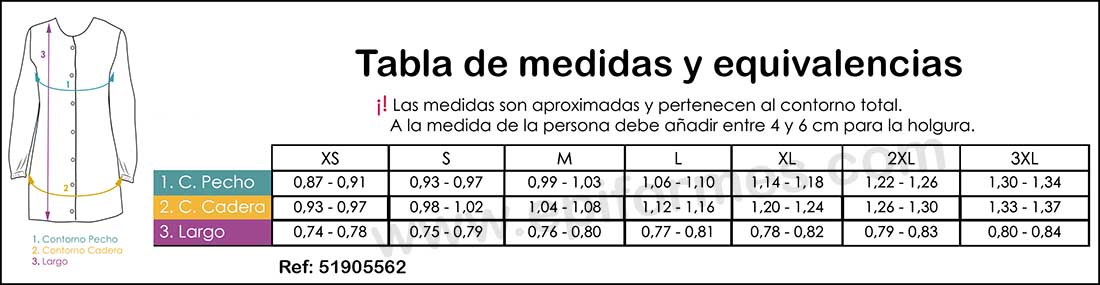 medidas de babi de maestra