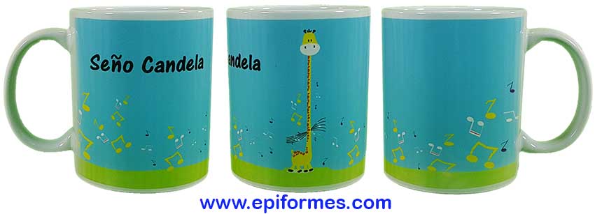 Taza a juego de ropa de maestra