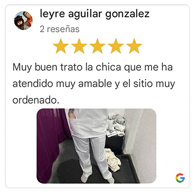 Cliente pijama sanitario